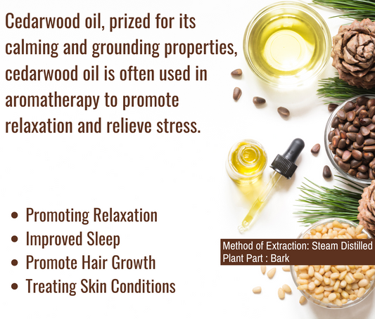 Cedarwood Essential Oil – Calming Aromatherapy & Relaxing Wellness Oil