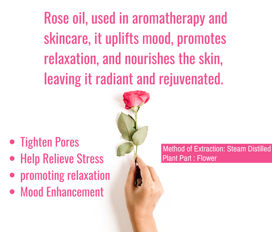 Rose Essential Oil – Glowing Skin & Mood Booster