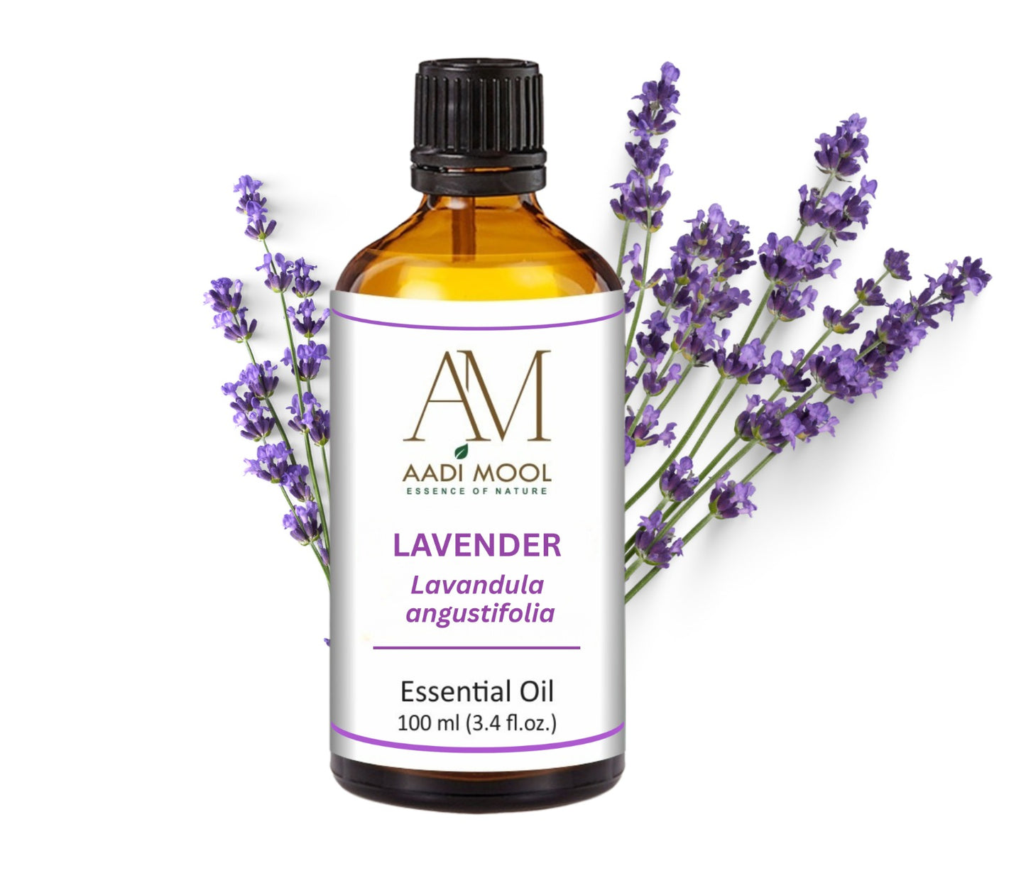 Aadi Mool Lavender Oil -Deep Sleep, Anxiety Relief & Skin Soother