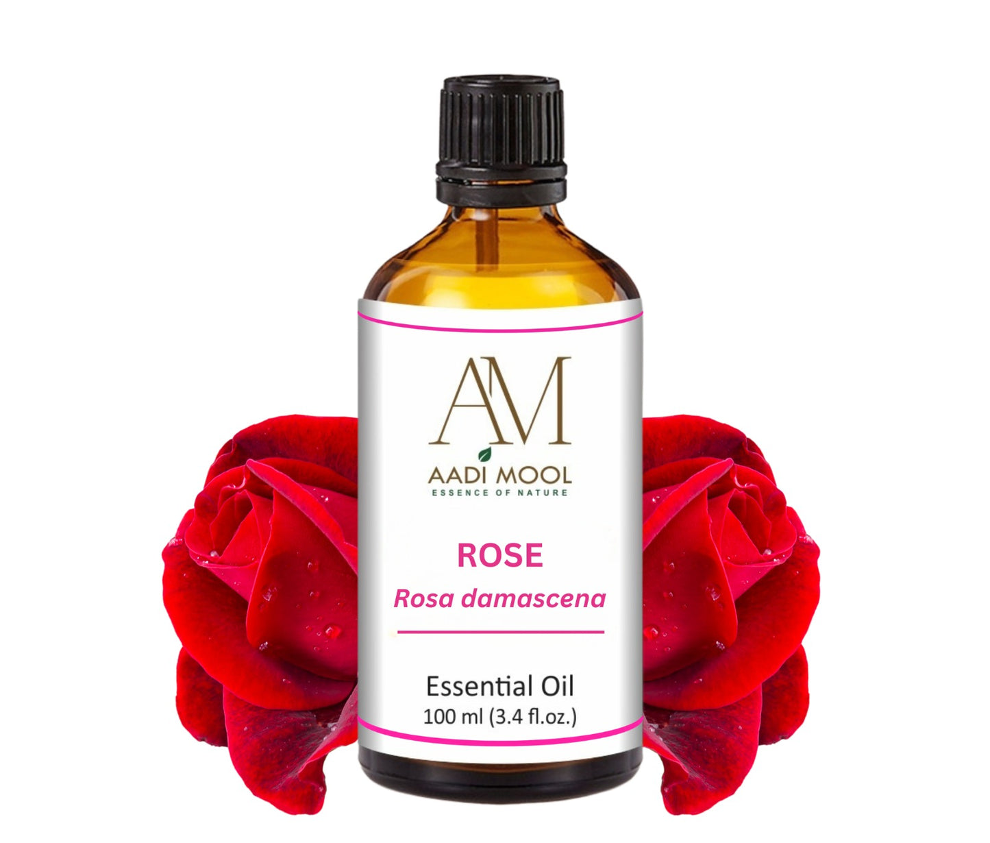Aadi Mool Rose Essential Oil – Glowing Skin & Mood Booster