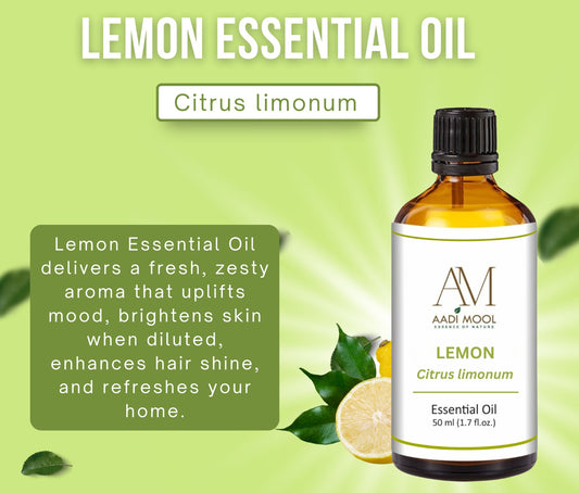 Aadi Mool Lemon Oil -Natural Cleanser, Immunity & Energy Boost