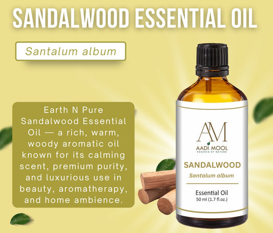 Aadi Mool Sandalwood Oil Combo – Meditation, Glow & Care