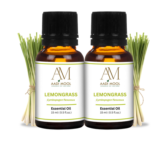 Lemongrass Essential Oil – Natural Stress Relief & Insect Repellent Combo