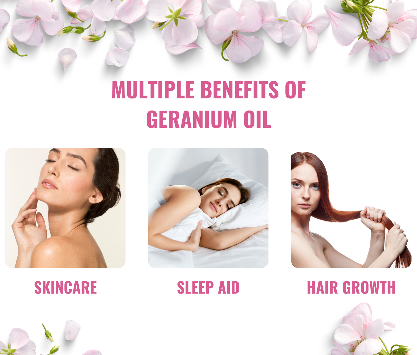 Geranium Essential Oil – Natural Skin Glow & Stress Relief Aromatherapy