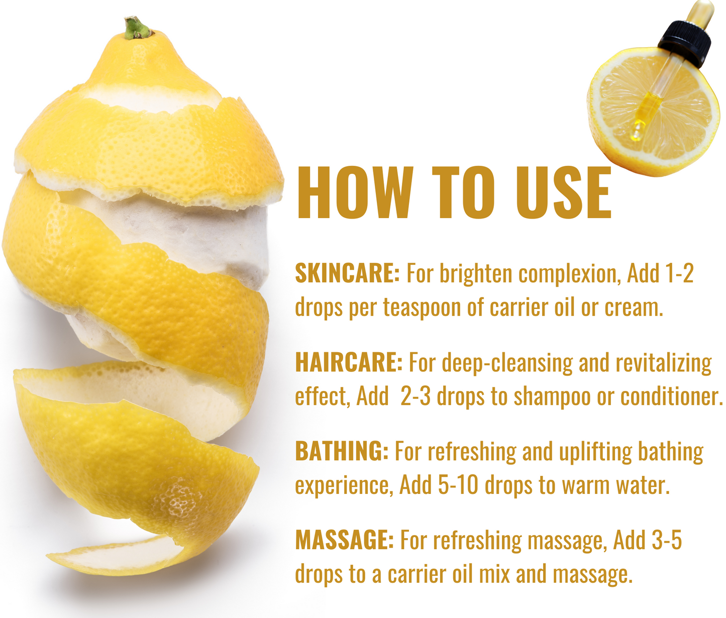 Lemon Essential Oil – Refreshing Mood Booster and Natural Cleaner Combo
