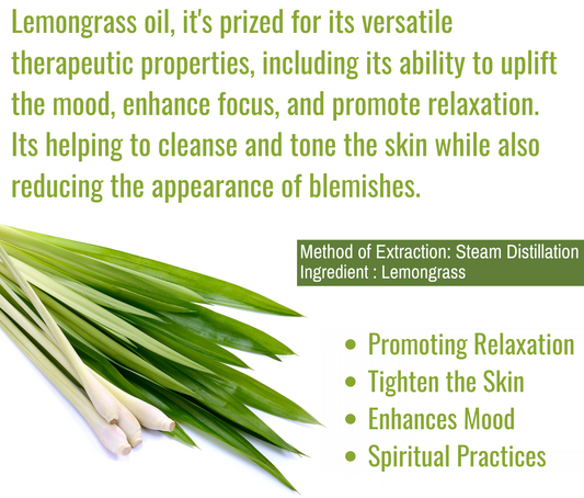 Lemongrass Essential Oil – Natural Stress Relief & Insect Repellent