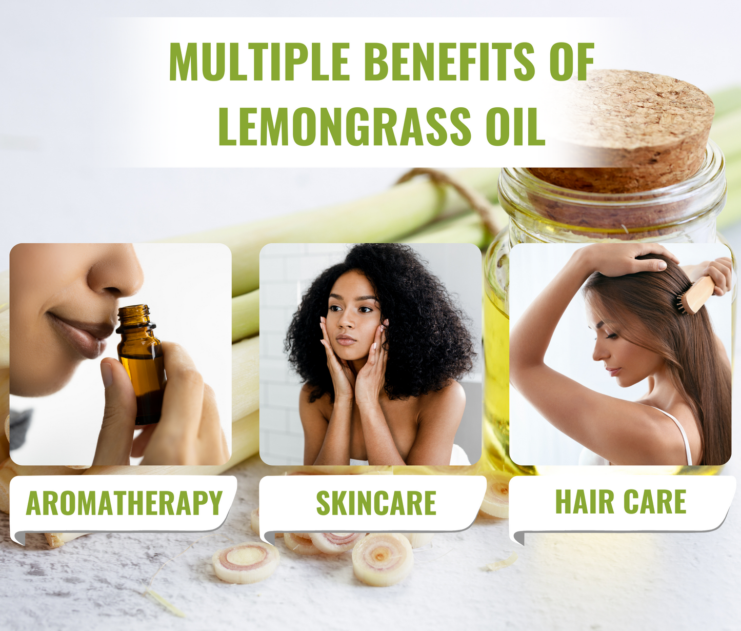 Lemongrass Essential Oil – Natural Stress Relief & Insect Repellent Combo