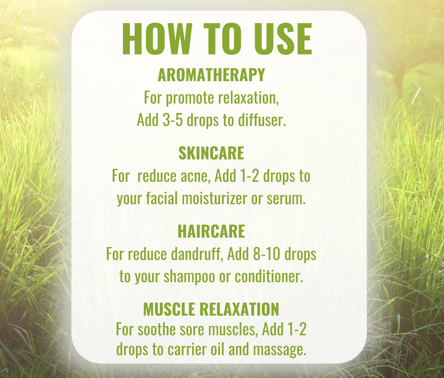 Lemongrass Essential Oil – Natural Stress Relief & Insect Repellent Combo