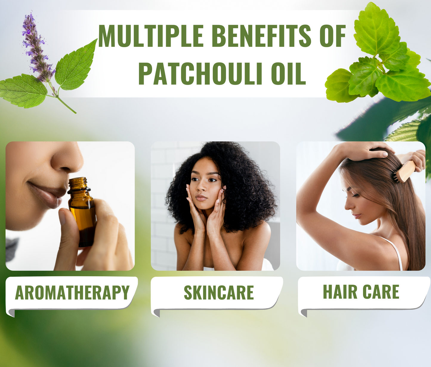 Patchouli Essential Oil for Skin, Hair & Diffuser Use