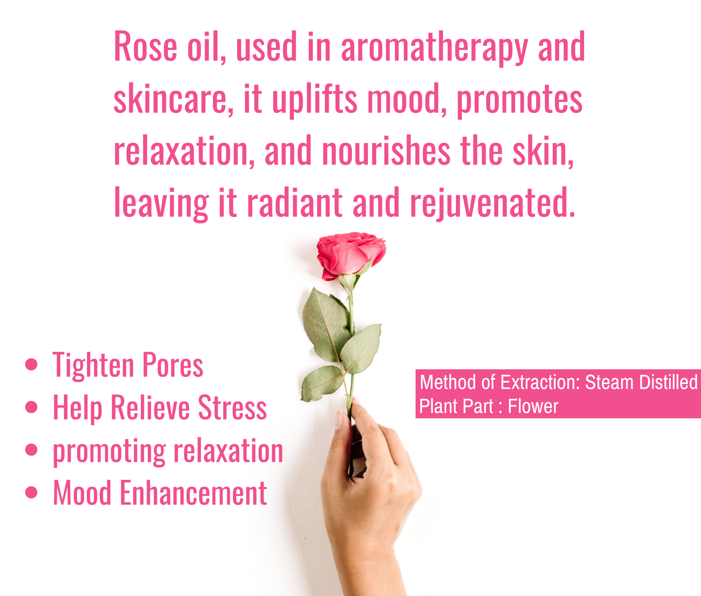 Rose Essential Oil – Glowing Skin & Mood Booster