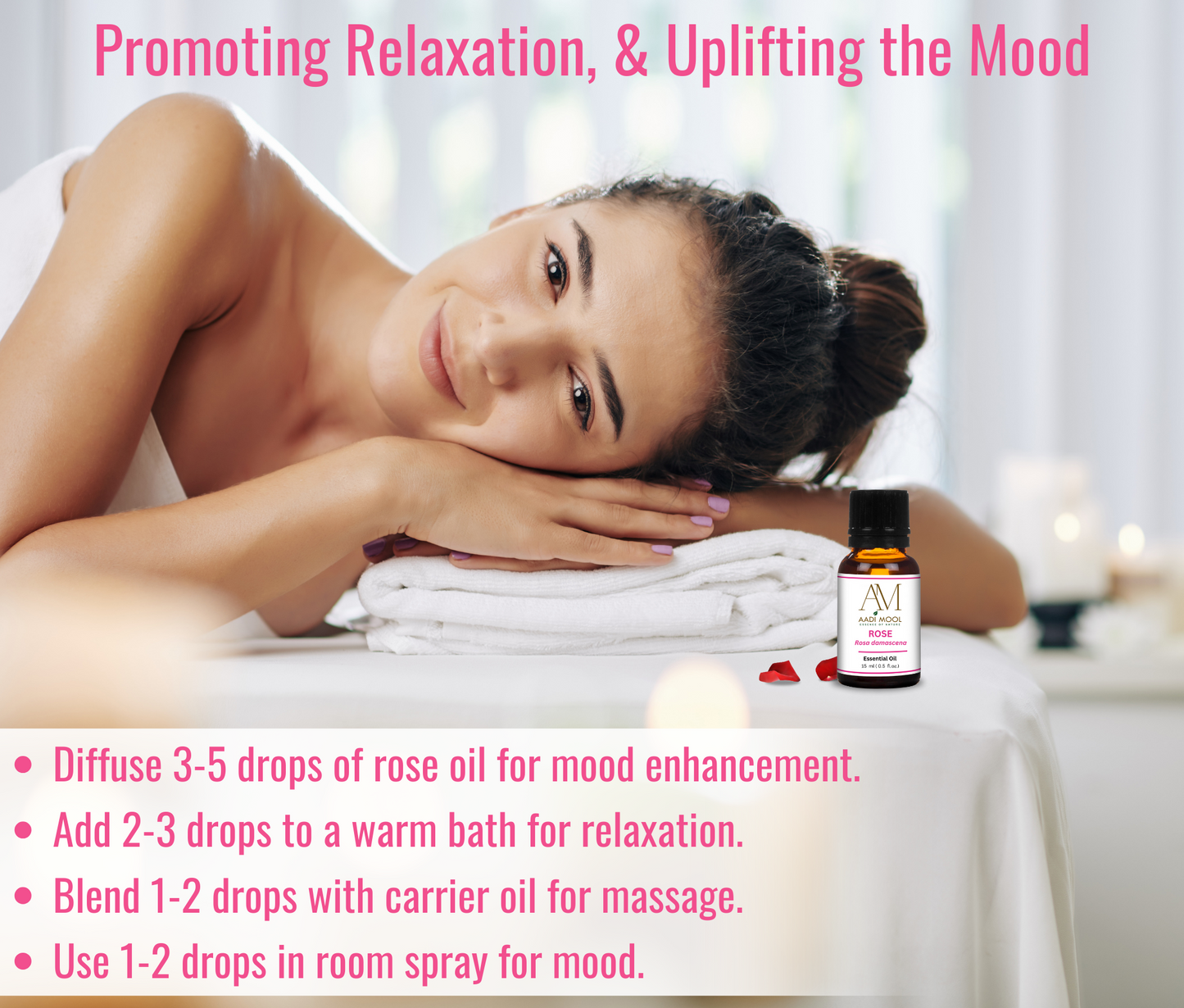 Rose Essential Oil – Glowing Skin & Mood Booster