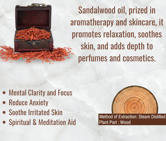 Sandalwood Essential Oil – Ideal for Skin & Relaxation