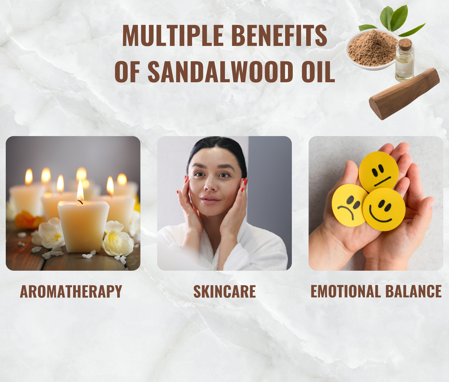 Sandalwood Essential Oil – Ideal for Skin & Relaxation Combo