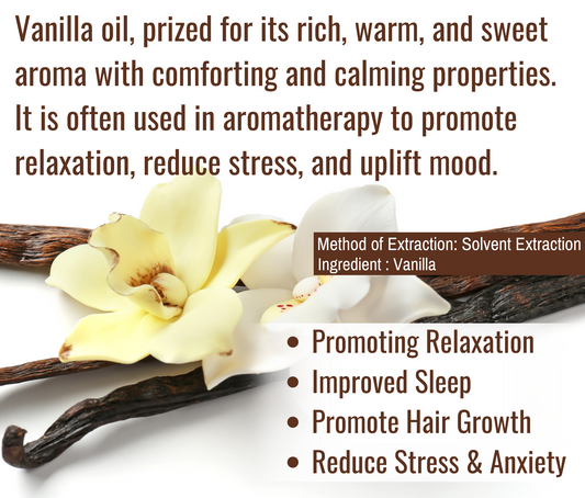 Vanilla Essential Oil – Ideal for Skincare, Haircare & Aromatherapy