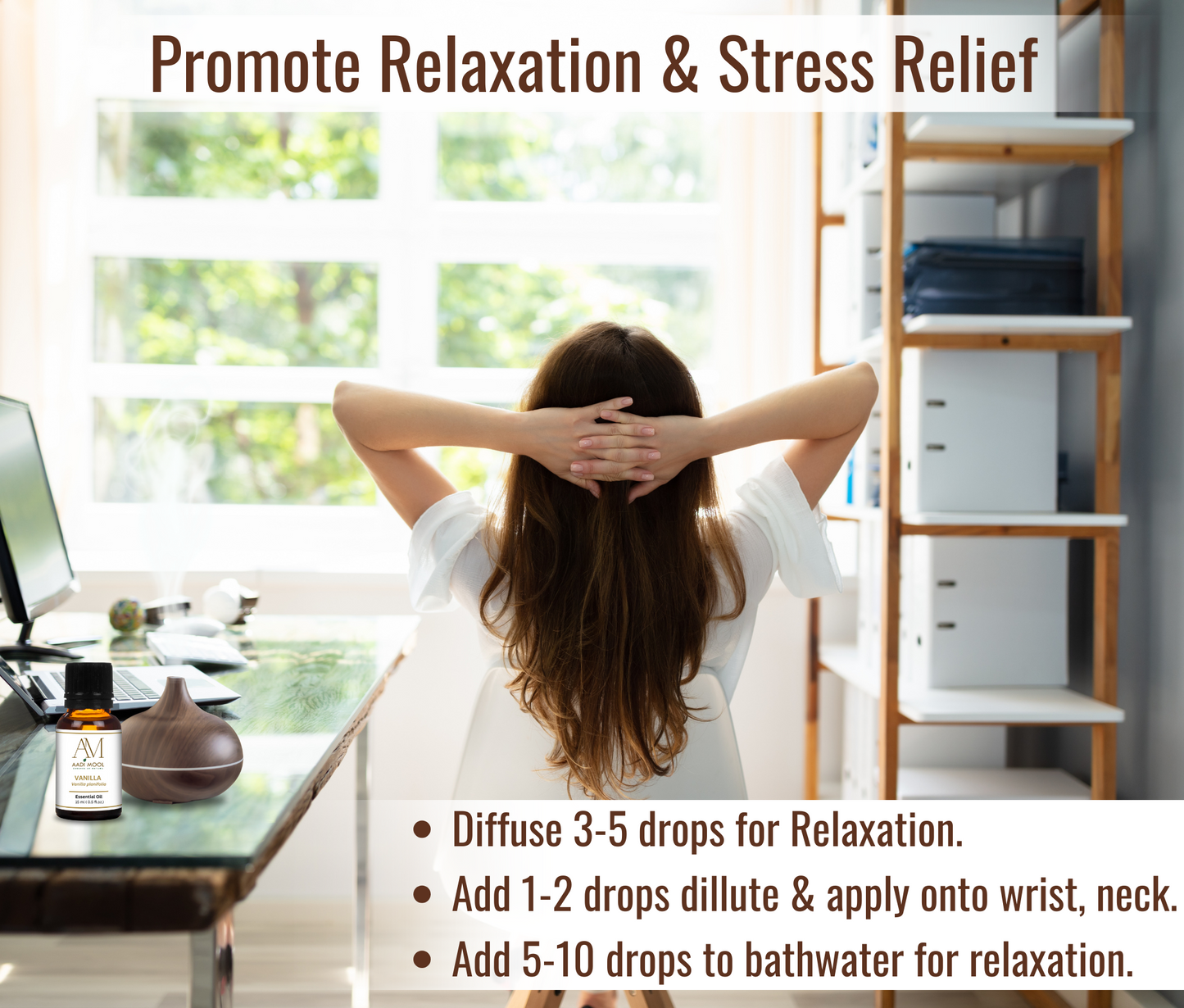 Vanilla Essential Oil – Ideal for Skincare, Haircare & Aromatherapy