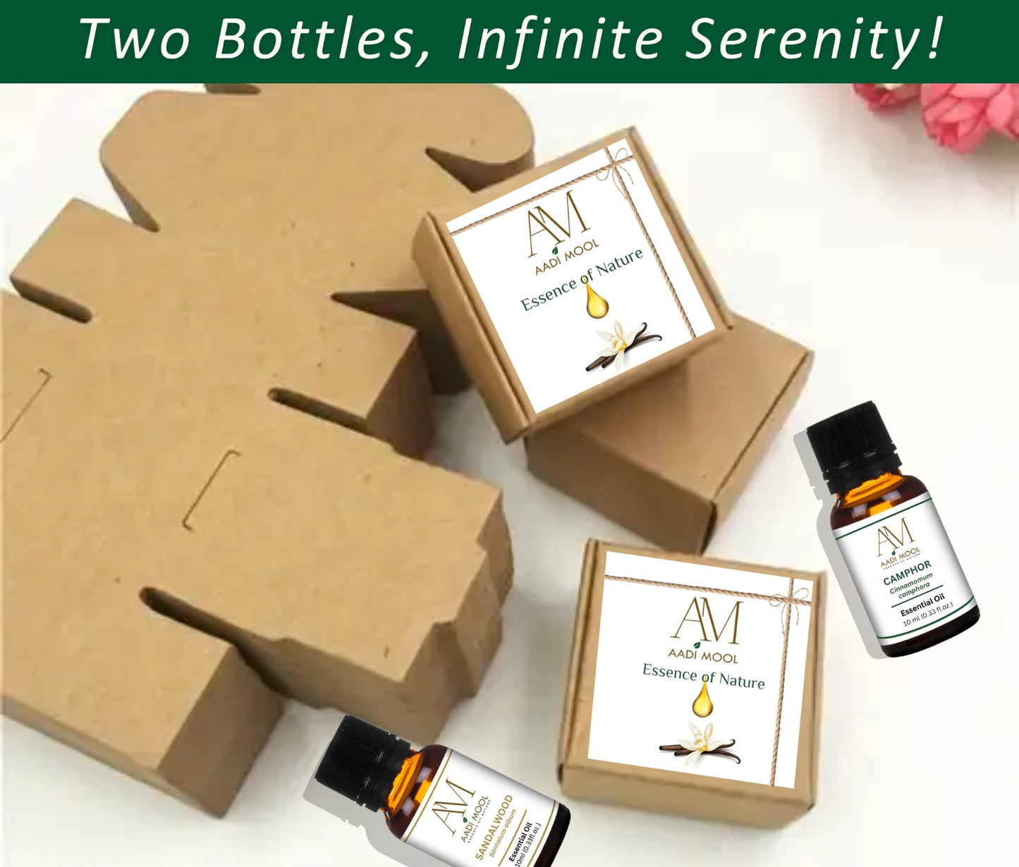 Camphor & Sandalwood Essential Oil – Pooja, Diffuser & Aromatherapy