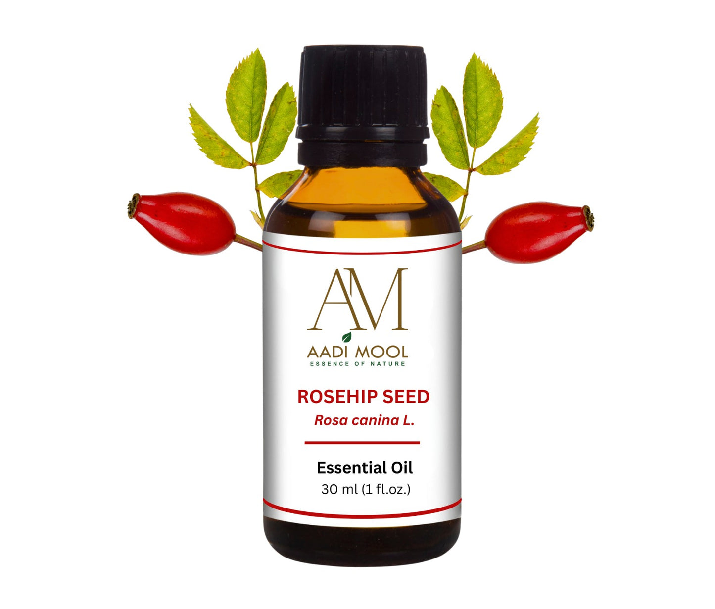 Cold Pressed Rosehip Oil for Glowing Skin, Reduces Fine Lines & Acne Scars