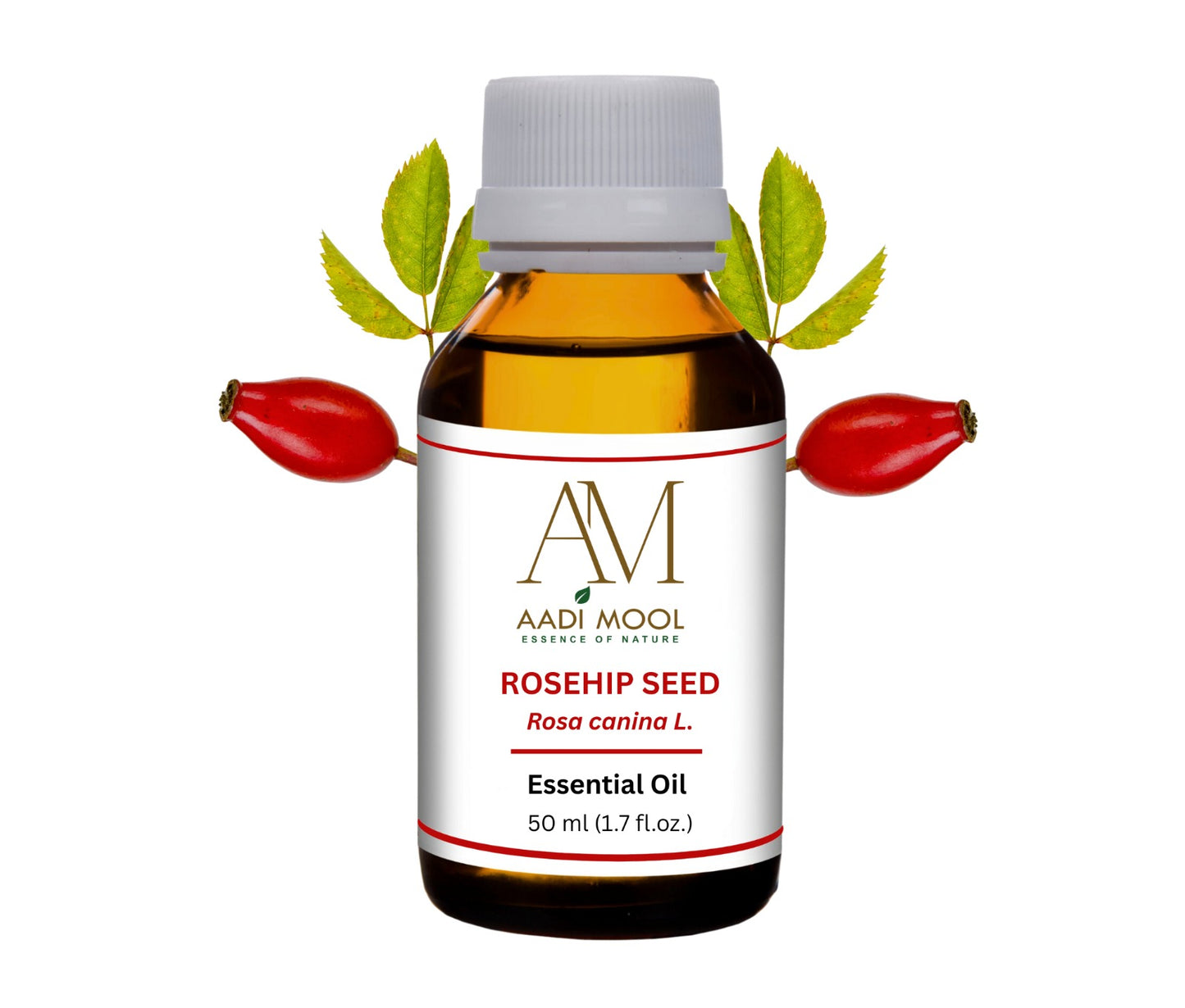 Cold Pressed Rosehip Oil for Glowing Skin, Reduces Fine Lines & Acne Scars