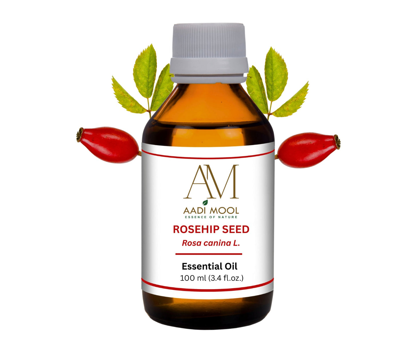 Cold Pressed Rosehip Oil for Glowing Skin, Reduces Fine Lines & Acne Scars