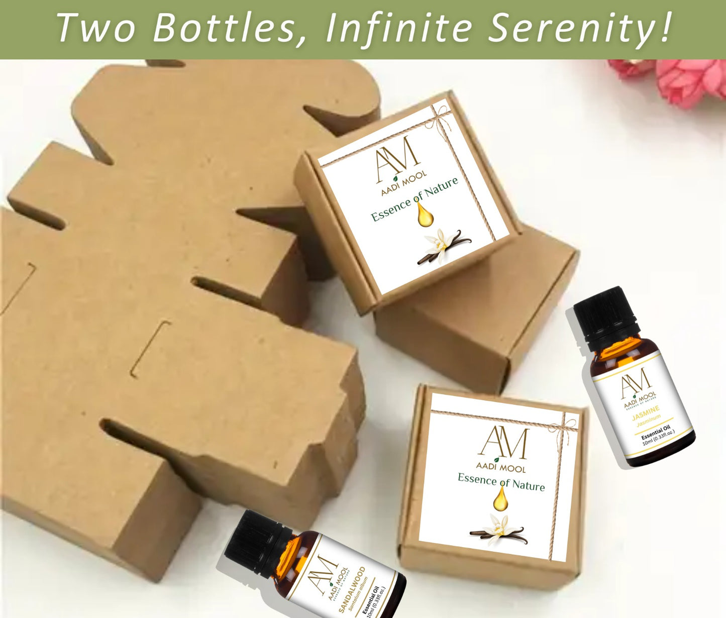 Sandalwood & Jasmine Essential Oil for Diffuser, Aromatherapy, Relaxation & Skin Care